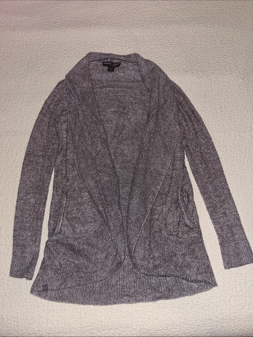 Barefoot Dreams Open-Front Cardigan in Heather Gray